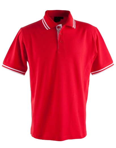 Picture of Winning Spirit, Mens Truedry Contrast S/S Polo